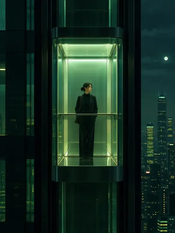 兔兔影视《深夜电梯》封面海报